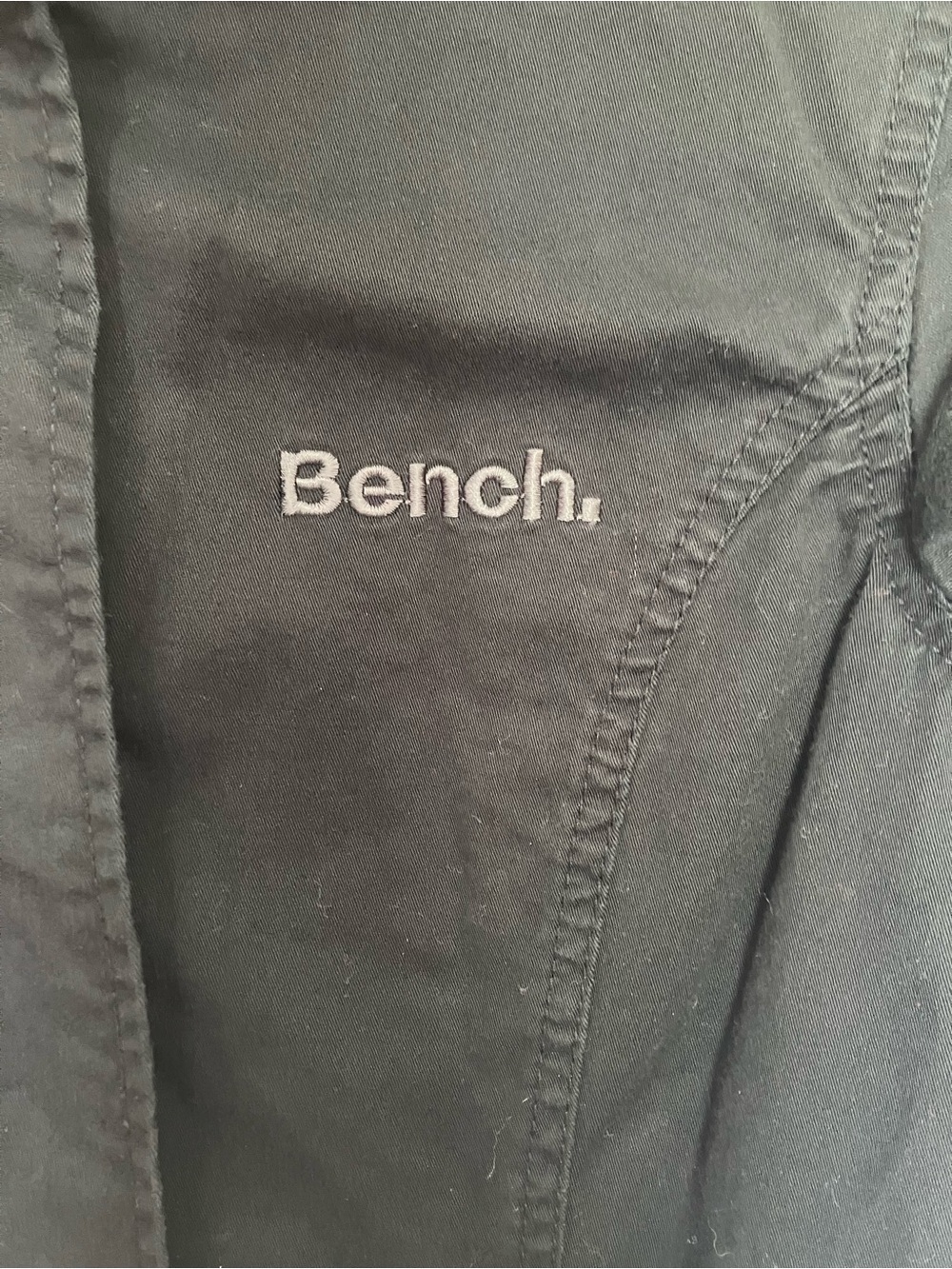Bench Black Full Zip Mock Neck Short-Sleeve Cotton Jacket Dress Women’s Small - Picture 6 of 14